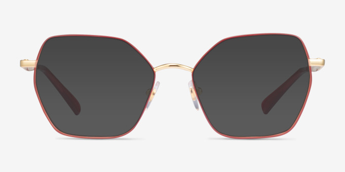 Vogue Eyewear VO4196 Top Red Gold MetalEyeglass Frames from EyeBuyDirect, with Tinted Lenses