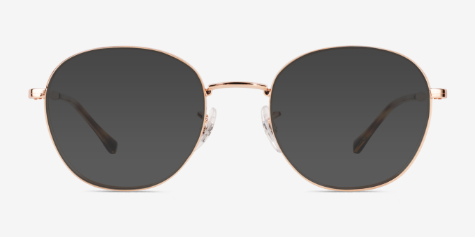Ray-Ban RB6509 Rose Gold MetalEyeglass Frames from EyeBuyDirect, with Tinted Lenses