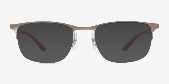Ray-Ban RB6513 Matte Gunmetal MetalEyeglass Frames from EyeBuyDirect, with Tinted Lenses