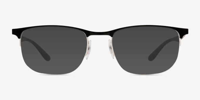 Ray-Ban RB6513 Black MetalEyeglass Frames from EyeBuyDirect, with Tinted Lenses