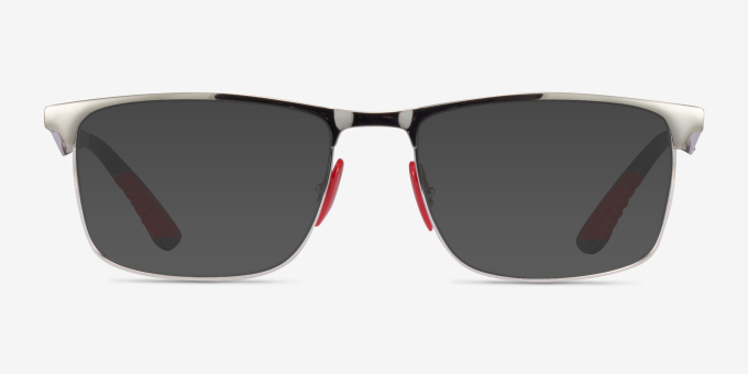 Ray-Ban RB6516M Shiny Silver MetalEyeglass Frames from EyeBuyDirect, with Tinted Lenses