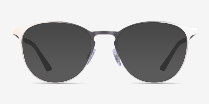 Ray-Ban RB6375 Matte Silver MetalEyeglass Frames from EyeBuyDirect, with Tinted Lenses