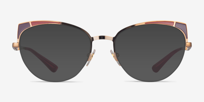 Vogue Eyewear VO4153 Pink Purple Rose Gold MetalEyeglass Frames from EyeBuyDirect, with Tinted Lenses