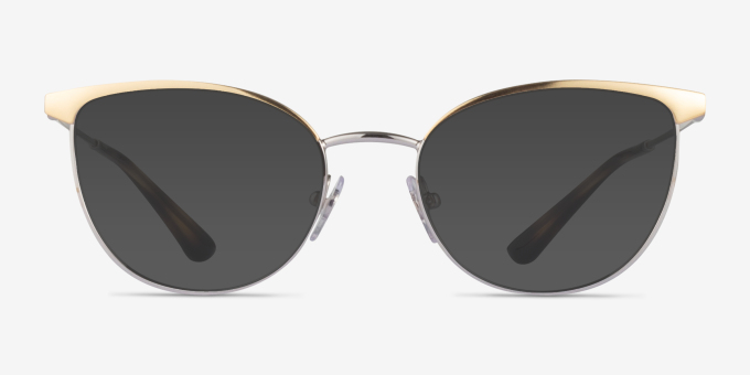 Vogue Eyewear VO4208 Gold Silver MetalEyeglass Frames from EyeBuyDirect, with Tinted Lenses