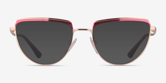 Vogue Eyewear VO4230 Pink Rose Gold MetalEyeglass Frames from EyeBuyDirect, with Tinted Lenses