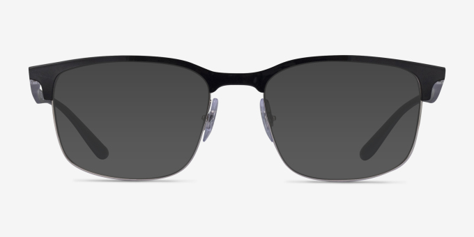 Ray-Ban RB6518 Liteforce Black Silver MetalEyeglass Frames from EyeBuyDirect, with Tinted Lenses