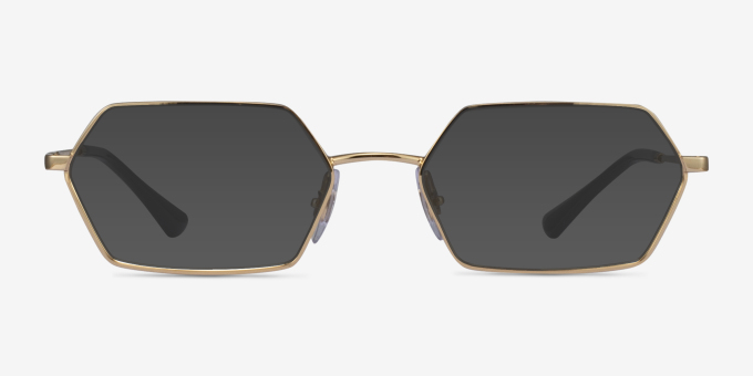 Ray-Ban RB6528 Yevi Gold MetalEyeglass Frames from EyeBuyDirect, with Tinted Lenses