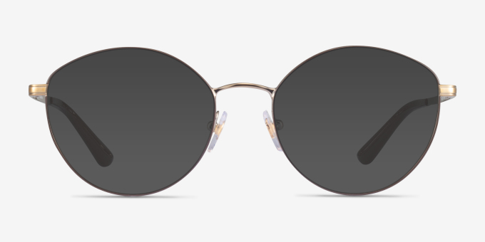 Vogue Eyewear VO4025 Brown Gold MetalEyeglass Frames from EyeBuyDirect, with Tinted Lenses