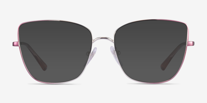 Vogue Eyewear VO4225 Pink Silver MetalEyeglass Frames from EyeBuyDirect, with Tinted Lenses