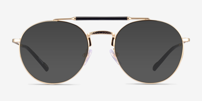 Vogue Eyewear VO4239 Gold Black MetalEyeglass Frames from EyeBuyDirect, with Tinted Lenses