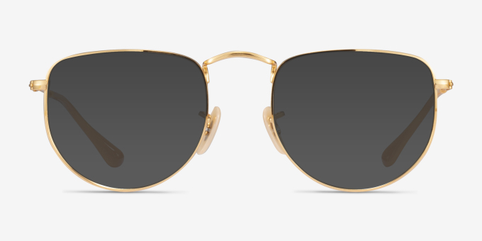 Ray-Ban RB3958V Elon Shiny Gold MétalMontures de lunettes de vue d'EyeBuyDirect, Avec des Verres Teintés