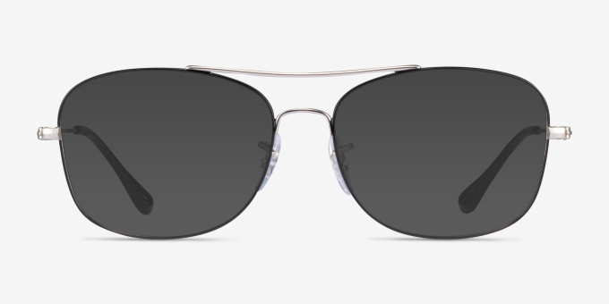 Ray-Ban RB6499 Black Silver MetalEyeglass Frames from EyeBuyDirect, with Tinted Lenses