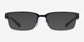 Armani Exchange AX1017 Noir Métal Montures de lunettes de vue d'EyeBuyDirect, with Tinted Lenses