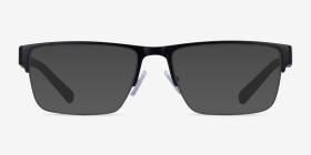 Armani Exchange AX1018 Matte Black Métal Montures de lunettes de vue d'EyeBuyDirect, with Tinted Lenses