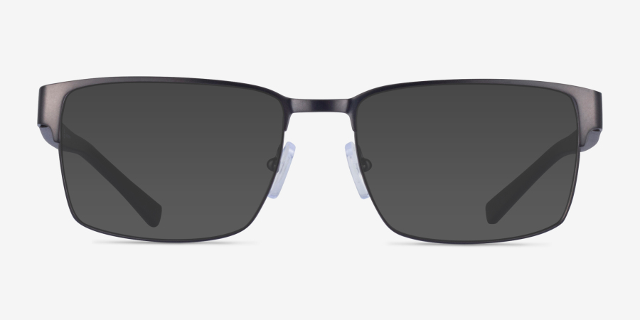 Armani Exchange AX1019 - Rectangle Matte Gunmetal Frame Eyeglasses ...