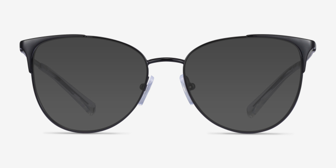 Armani Exchange AX1034 Shiny Black MétalMontures de lunettes de vue d'EyeBuyDirect, Avec des Verres Teintés
