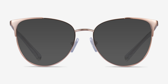 Armani Exchange AX1034 Shiny Rose Gold MetalEyeglass Frames from EyeBuyDirect, with Tinted Lenses