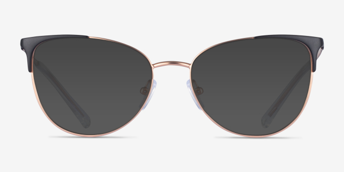 Armani Exchange AX1034 Rose Gold Black MétalMontures de lunettes de vue d'EyeBuyDirect, Avec des Verres Teintés