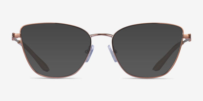 Armani Exchange AX1063 Shiny Rose Gold MetalEyeglass Frames from EyeBuyDirect, with Tinted Lenses