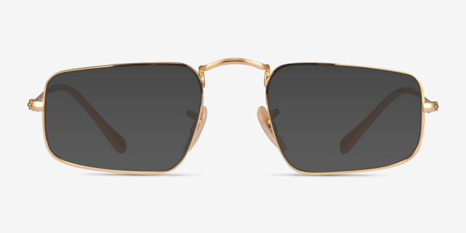 Ray-Ban RB3957V Julie Shiny Gold MetalEyeglass Frames from EyeBuyDirect, with Tinted Lenses