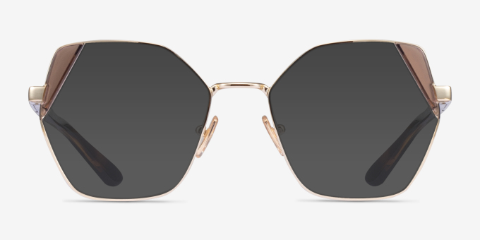 Vogue Eyewear VO4270 Shiny Gold Brown MetalEyeglass Frames from EyeBuyDirect, with Tinted Lenses