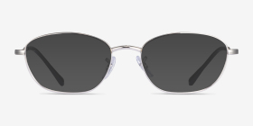 Ray-Ban RB3749V Argenté Métal Montures de lunettes de vue d'EyeBuyDirect, with Tinted Lenses