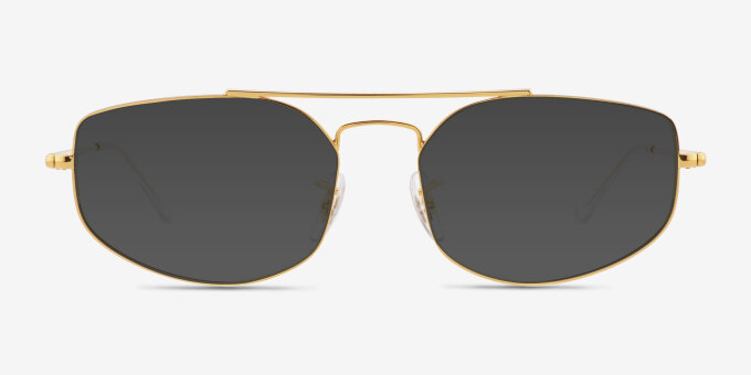 Ray-Ban RB6545 Explorer 5 Gold MetalEyeglass Frames from EyeBuyDirect, with Tinted Lenses