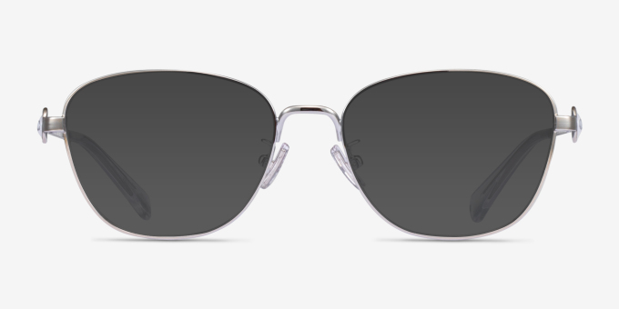 Coach HC5128 Shiny Silver MetalEyeglass Frames from EyeBuyDirect, with Tinted Lenses