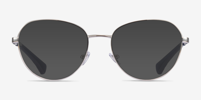 Ralph RA6054 Silver MetalEyeglass Frames from EyeBuyDirect, with Tinted Lenses