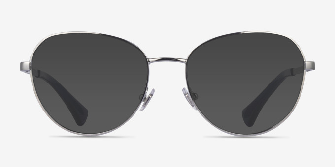 Ralph RA6054 Silver MetalEyeglass Frames from EyeBuyDirect, with Tinted Lenses
