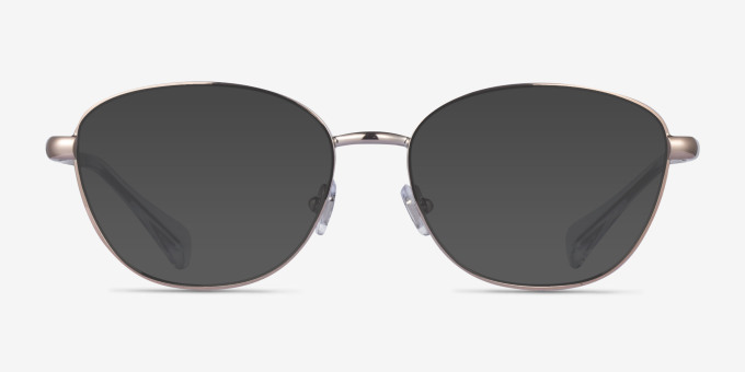 Ralph RA6057 Gold MetalEyeglass Frames from EyeBuyDirect, with Tinted Lenses