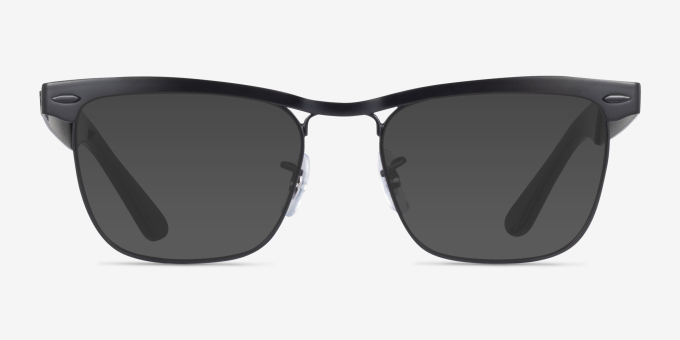 Ray-Ban RB3875V Wayfarer Deluxe Black MetalEyeglass Frames from EyeBuyDirect, with Tinted Lenses
