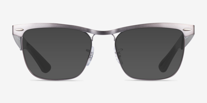 Ray-Ban RB3875V Wayfarer Deluxe Gunmetal MetalEyeglass Frames from EyeBuyDirect, with Tinted Lenses