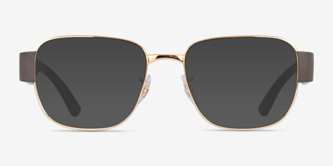 Ray-Ban RB6532 Liteforce Gold MetalEyeglass Frames from EyeBuyDirect, with Tinted Lenses