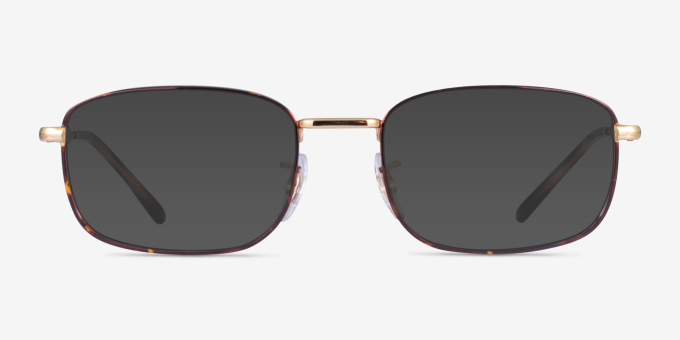 Ray-Ban RB6533 Tortoise MetalEyeglass Frames from EyeBuyDirect, with Tinted Lenses