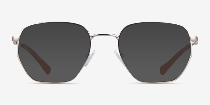 Armani Exchange AX1074 Matte Silver MétalMontures de lunettes de vue d'EyeBuyDirect, Avec des Verres Teintés