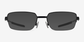 Oakley Foil RQ 0.5 Satin Black Métal Montures de lunettes de vue d'EyeBuyDirect, with Tinted Lenses