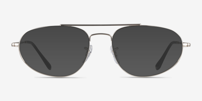 Ray-Ban RB6645 Silver MetalEyeglass Frames from EyeBuyDirect, with Tinted Lenses
