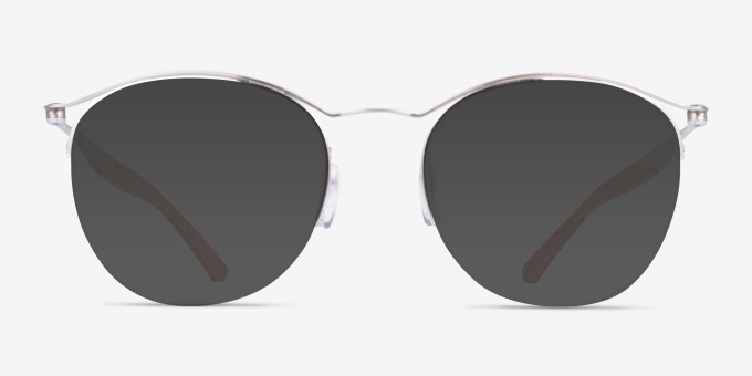 Ray-Ban RB7553 Silver MetalEyeglass Frames from EyeBuyDirect, with Tinted Lenses