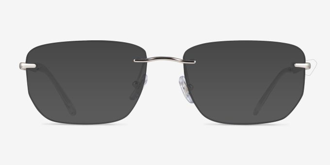 Ray-Ban RB3768V Silver MetalEyeglass Frames from EyeBuyDirect, with Tinted Lenses