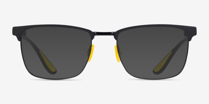 Ray-Ban RB6621M Matte Black On Black MetalEyeglass Frames from EyeBuyDirect, with Tinted Lenses