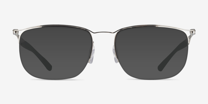 Ray-Ban RB7552 Silver MetalEyeglass Frames from EyeBuyDirect, with Tinted Lenses