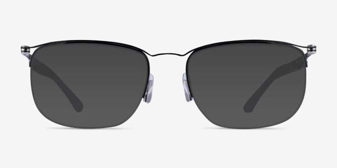 Ray-Ban RB7552 Black MetalEyeglass Frames from EyeBuyDirect, with Tinted Lenses