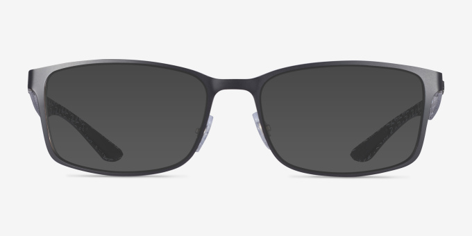 Ray-Ban RB8424 Matte Black Silver MétalMontures de lunettes de vue d'EyeBuyDirect, Avec des Verres Teintés