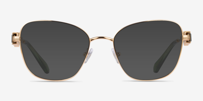 Swarovski SK1025 Gold MetalEyeglass Frames from EyeBuyDirect, with Tinted Lenses