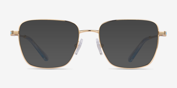 Swarovski SK1003 Gold MetalEyeglass Frames from EyeBuyDirect, with Tinted Lenses