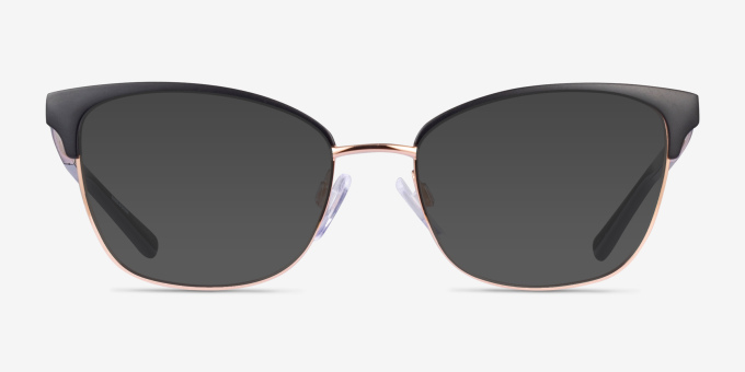 Michael Kors MK3012 Adrianna Iv Matte Black Rose Gold MétalMontures de lunettes de vue d'EyeBuyDirect, Avec des Verres Teintés