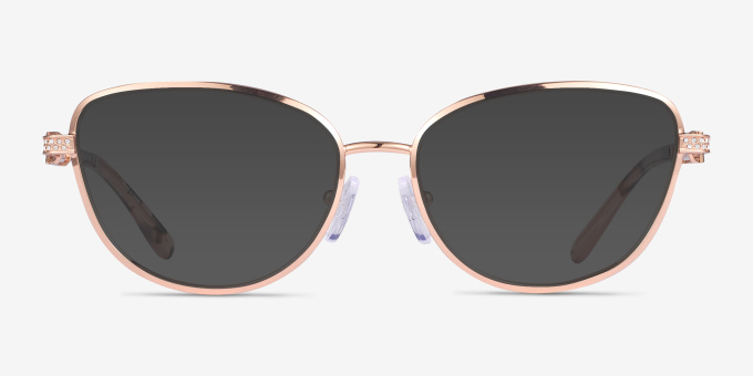 Michael Kors MK3076B Cordoba Rose Gold MetalEyeglass Frames from EyeBuyDirect, with Tinted Lenses