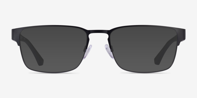 Emporio Armani EA1027 Matte Black MetalEyeglass Frames from EyeBuyDirect, with Tinted Lenses