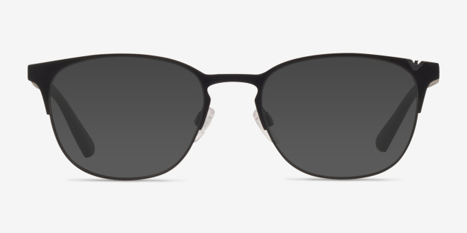 Emporio Armani EA1059 Matte Black MetalEyeglass Frames from EyeBuyDirect, with Tinted Lenses